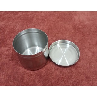 Hộp inox đựng bông gòn size 8cm