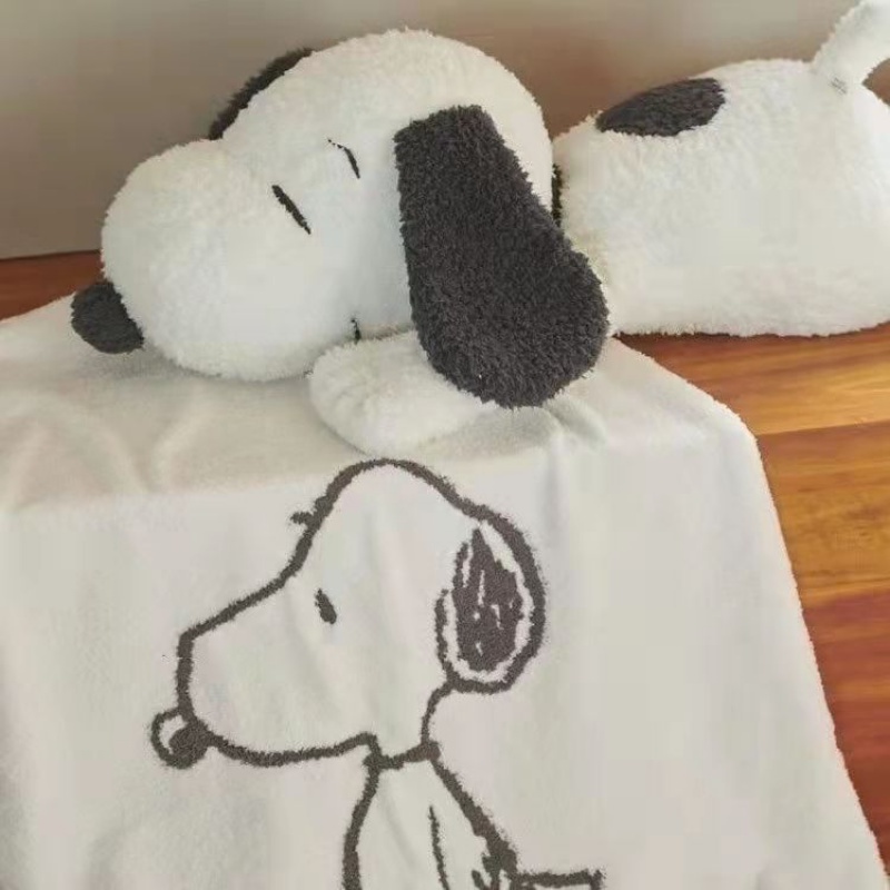 Thú Nhồi Bông Hình Chú Chó Snoopy Mềm Mại Kích Thước 90CM