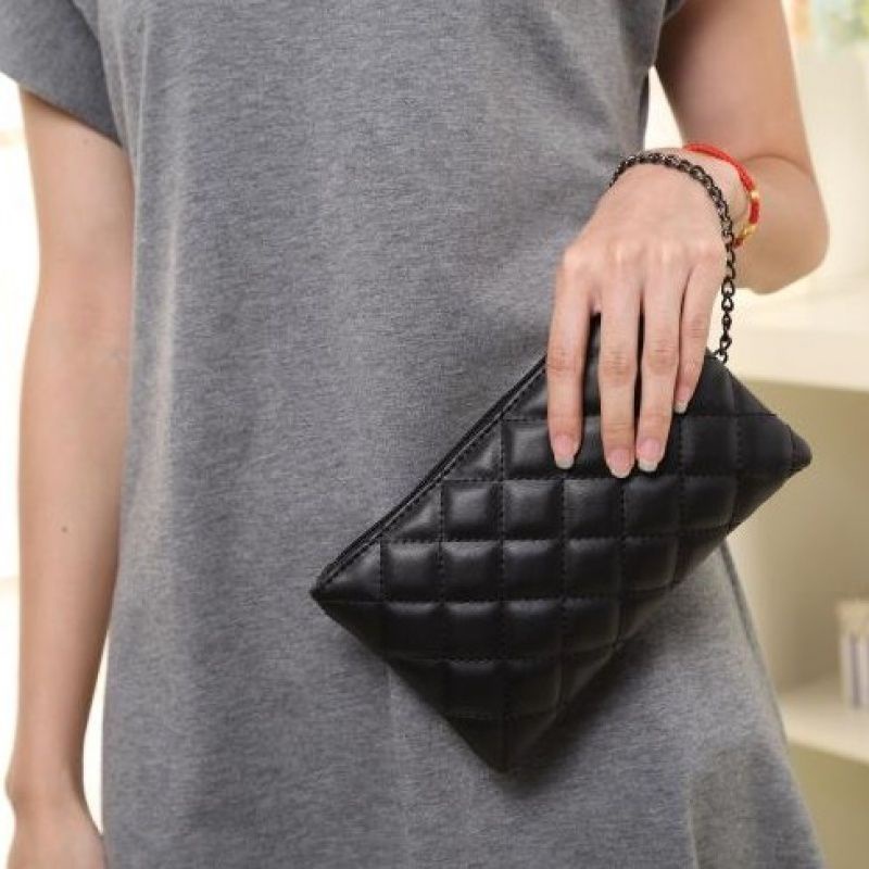 Ví Dài Đa Năng Có Khóa Kéo Đính Đá Thời Trang Dành Cho Nữ