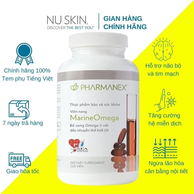 Thực phẩm bảo vệ sức khỏe Marine Omega Nuskin hỗ trợ sáng mắt, đẹp da, trí não 120 viên