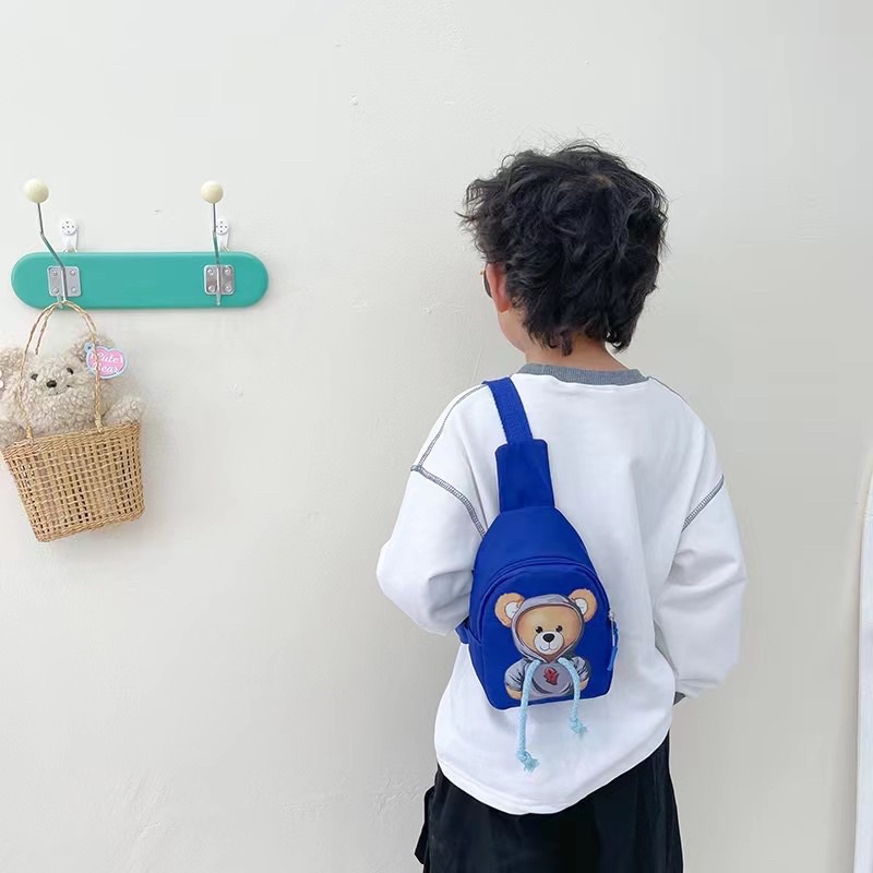 Túi Đeo Chéo Bé Gái Bé Trai Họa Tiết Xinh Xắn, Đáng Yêu Phong Cách Hàn Quốc