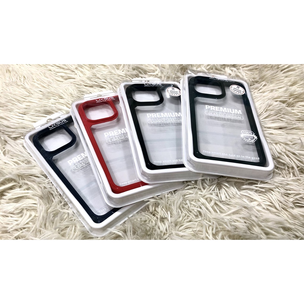 Ốp Chính Hãng LIKGUS Royal Ốp Lưng Iphone Trong Suốt Bảo Vệ Camera LIKGUS Royal Chống Ố Vàng Chống Sốc Viền Ip13Ip14