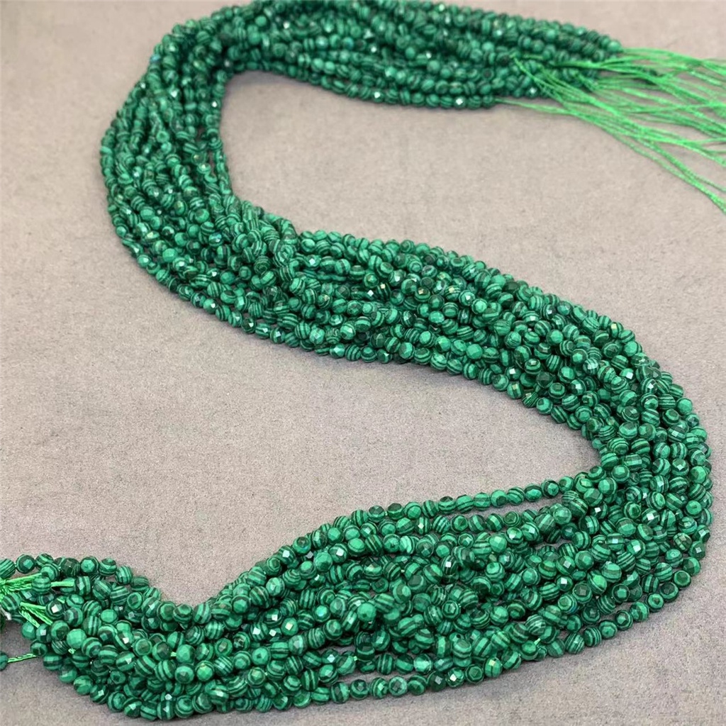 Chuỗi Hạt Đá Malachite Tự Nhiên 2 / 3 / 4mm