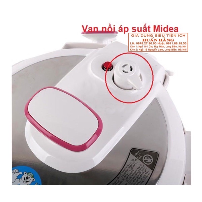 Van xả chính, gioăng chính, van phụ nồi áp suất điện Midea MY CH501A CH501B CH501C