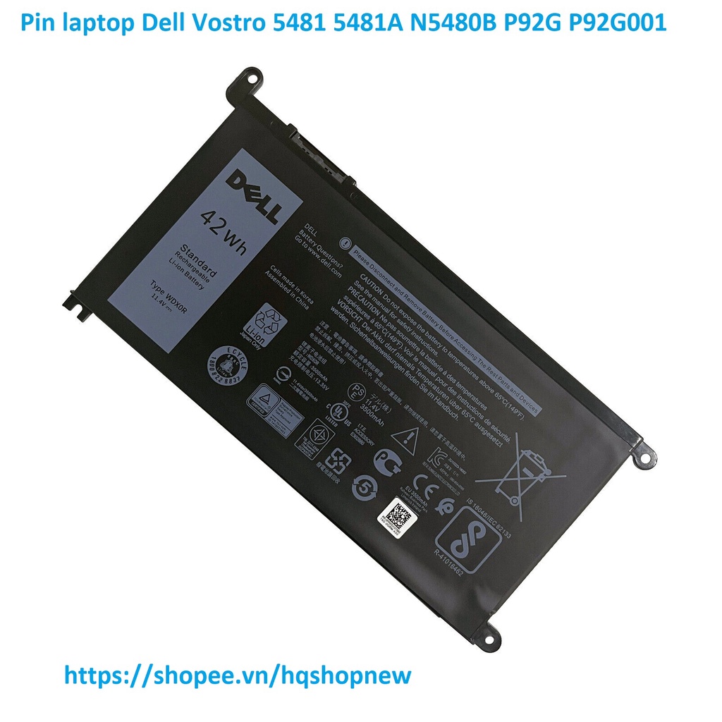 ⚡ Pin laptop Dell Vostro 5481 5481A N5480B P92G P92G001