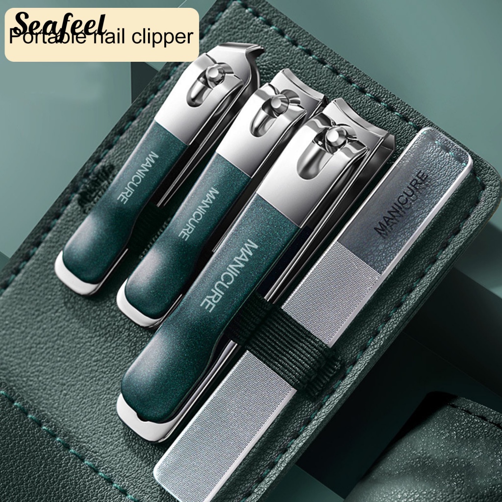1 Bộ Dụng Cụ Cắt Móng Tay Bằng Thép Không Gỉ Chống Trượt