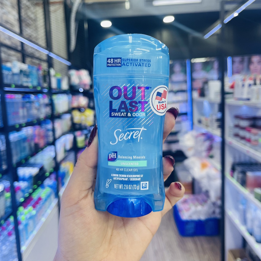 Gel Khử Mùi Cơ Thể, Giảm Tiết Mồ Hôi 48h SECRET Outlast Sweat Odor 48H