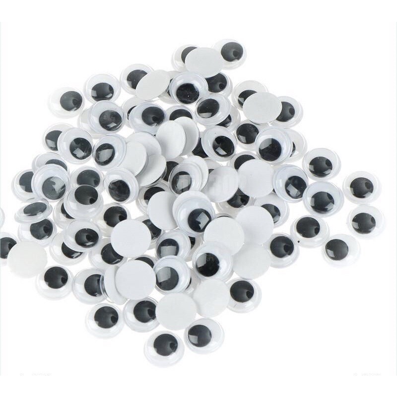 Mắt thú nhựa, mắt nhựa size 8mm-15mm giả làm đồ thủ công