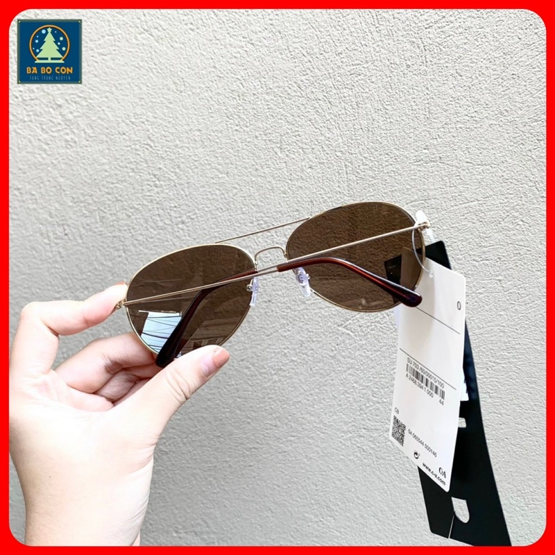 [CHÍNH HÃNG] Kính râm C&amp;A gọng phi công, chống UV, chống chói, loá, đeo cực đẹp, đầy đủ tem tag
