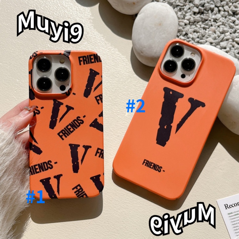 Ốp Điện Thoại Cứng Họa Tiết Vlone Quả Cam Cho IPhone14ProMax 13ProMax 12 Pro MAX / 11Promax 14 / 13Pro XS MAX / XR