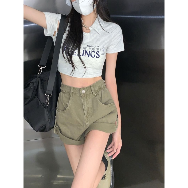Áo polo Tay Ngắn Thiết Kế Mới Thời Trang Mùa Hè Dành Cho Nữ
