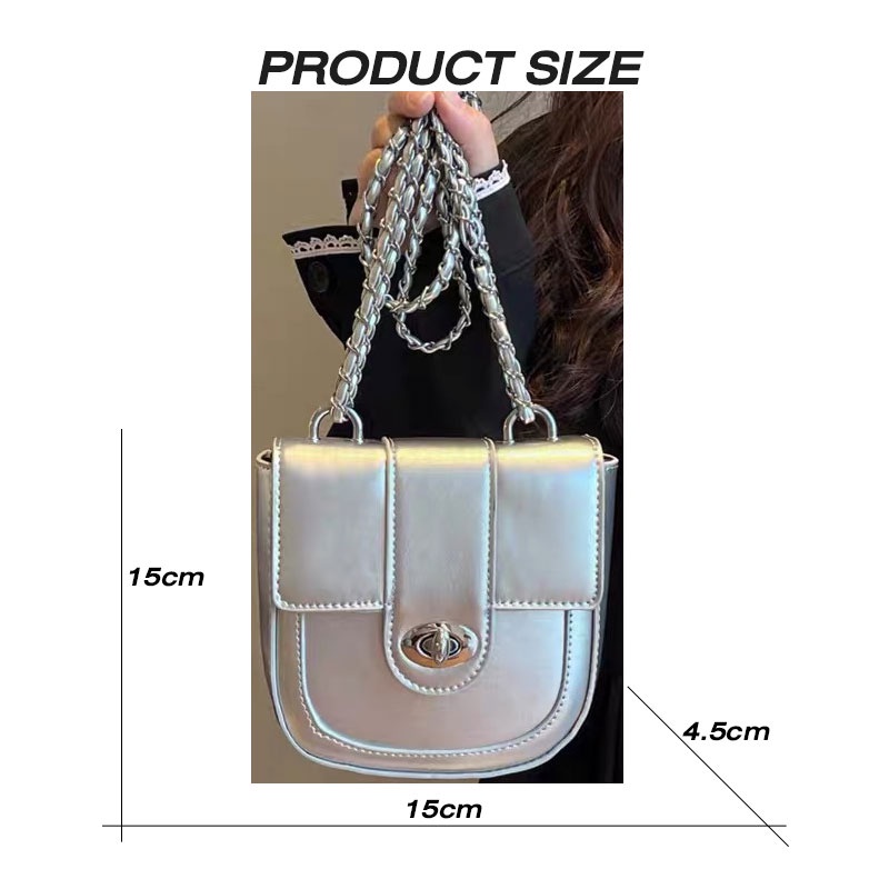 Mischa Túi Đeo Chéo Vai Bằng Da PU Màu Trơn Thời Trang Dành Cho Nữ