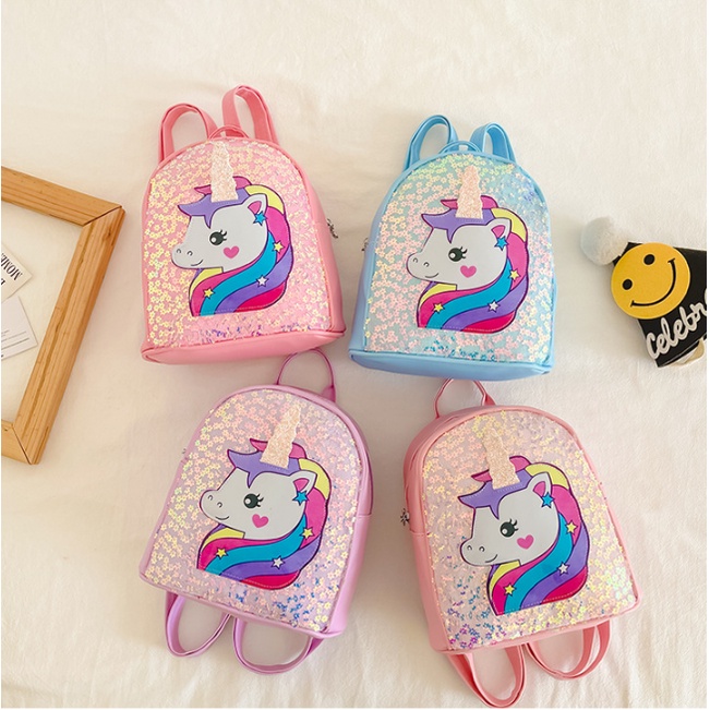Balo mẫu giáo kim sa Ngựa Pony cho bé đi nhà trẻ mầm non