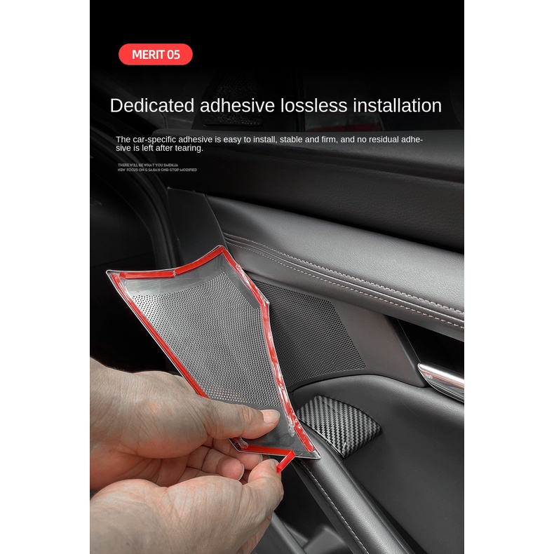 Miếng Dán Trang Trí Loa Âm Thanh 3 Cửa Xe Hơi mazda 3 2020-2023 20-23