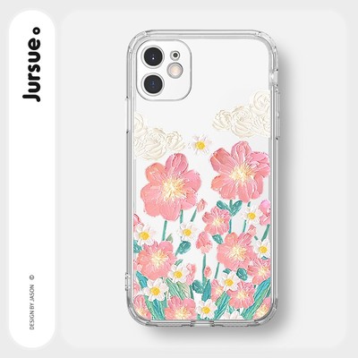 Ốp lưng JURSUE mềm chống sốc hình độc lạ dễ thương đẹp Cho iPhone 17 16 15 14 13 12 11 Pro Max SE 2020 X XR XS ip 8 7 Plus Y2913