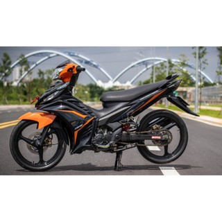 Tem rời exciter 135 màu cam đen cho xe màu cam chất liệu 4 lớp
