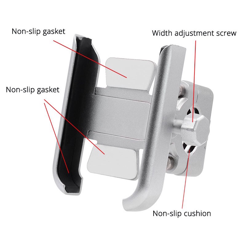 Giá Đỡ Điện Thoại Bằng Hợp Kim Nhôm Gắn Xe Đạp Suzuki Raider R150 / Fi / Carb / J