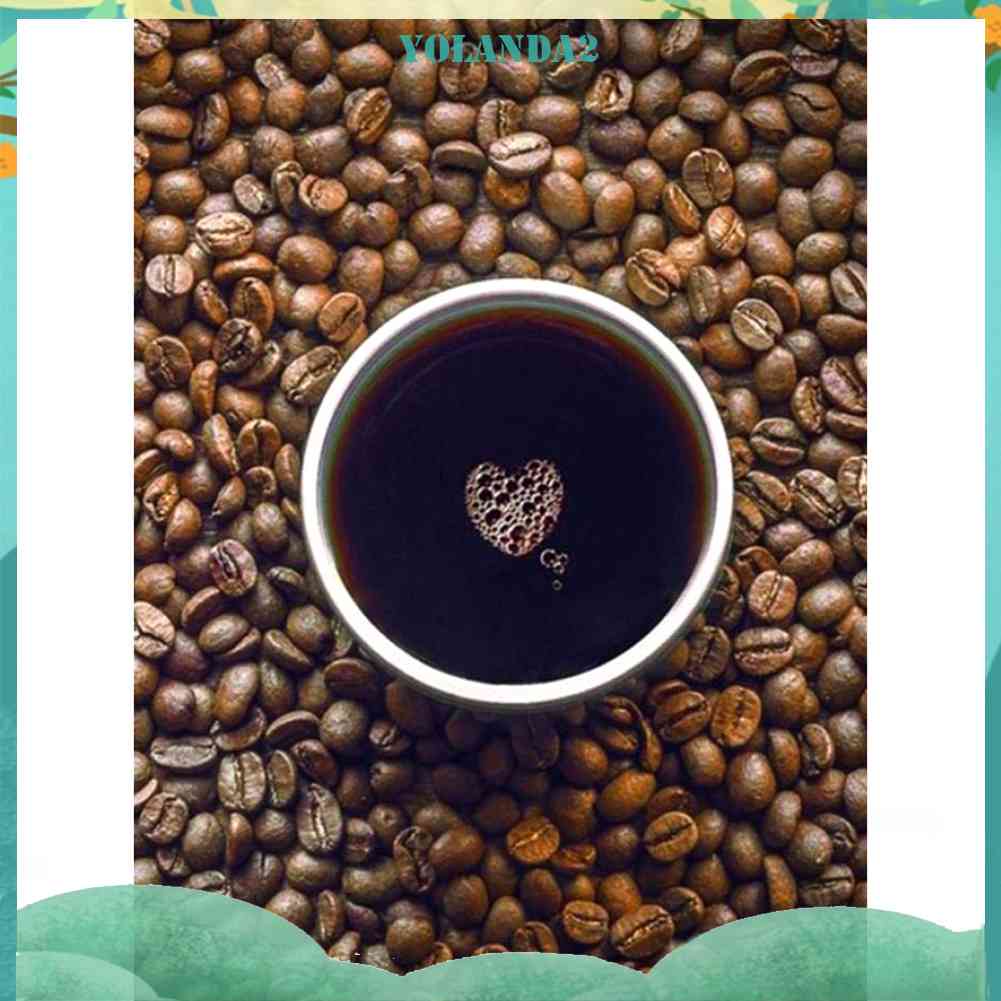 Bộ Tranh Đính Đá 5D Họa Tiết Ly Cà Phê Độc Đáo DIY FH472