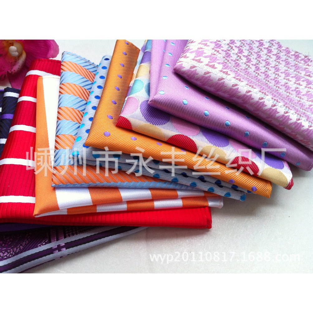 Khăn tay EFAN hình vuông họa tiết sọc chất lượng cao làm quà tặng dành cho nam