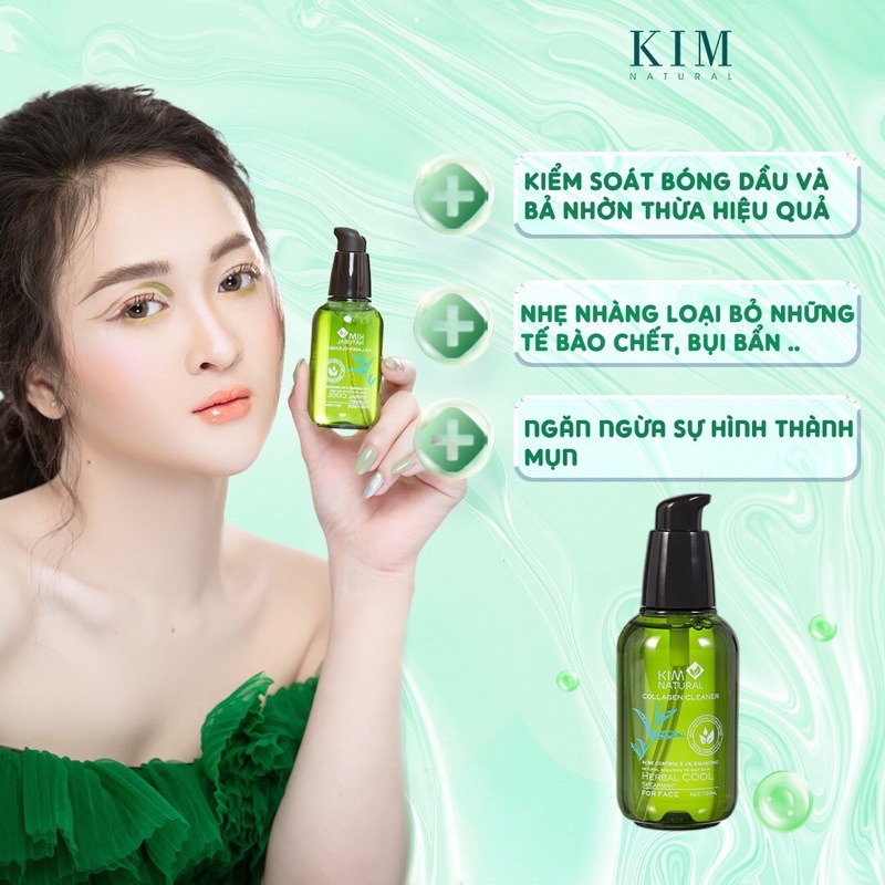 SỮA RỬA MẶT SẠCH NHỜN, NGĂN NGỪA MỤN, SÁNG MỊN DA COLLAGEN KIMNATURAL