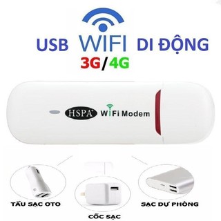 Usb hspa lte lắp sim 3g 4g phát mạng wifi căng cho 10 thiết bị kết nối