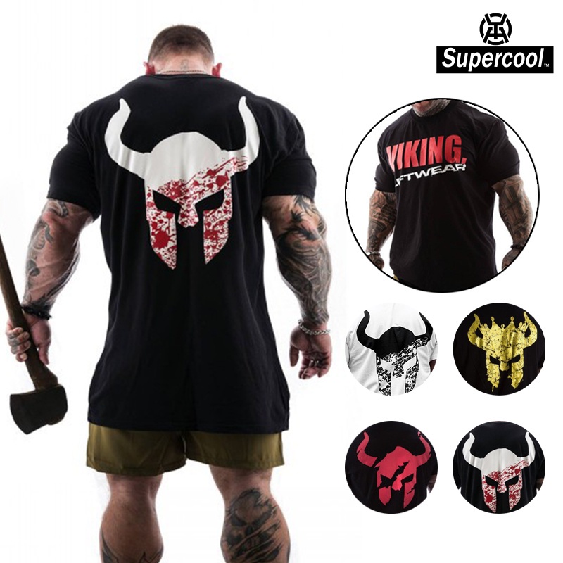 #SupercooL# Áo Thun Thể Thao Nam Big Size Áo Phông Tập Gym Cổ Tròn Ngắn Tay Form Slimfit Côtton Cao Cấp Phong Cách âu Mỹ Thun Lạnh Tập Thấm Hút Mồ Hôi Tốt Co Giãn Basic Tee Streetwear In Chạy Bộ Chuyên Thể Dục Bóng Rổ Thời Trang