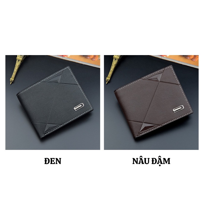 Ví nam cao cấp dáng ngang bỏ túi nhiều ngăn nhỏ gọn đựng tiền thời trang Hàn Quốc đẹp giá rẻ TAHYCO VN57