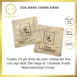 Combo 10 gói Kem tái sinh, chống lão hóa The Saga of  Ultimate Youth Rejuvennating Cream