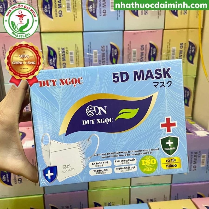 Khẩu trang 5D kháng khuẩn 2 thùng.