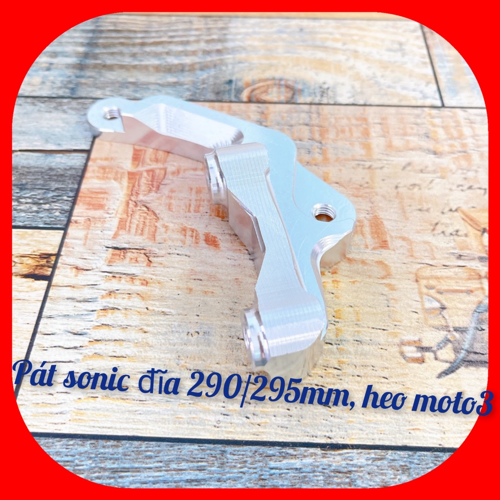Bát pas cnc gắn heo 2pis moto3_xe sonic đi đĩa 290-295mm