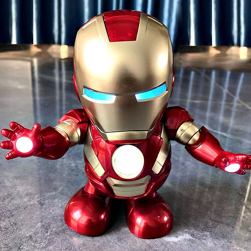 Đồ chơi robot người sắt Iron Man Hero nhảy múa theo nhạc cực kỳ vui nhộn - Đồ chơi mô hình Iron Man A1