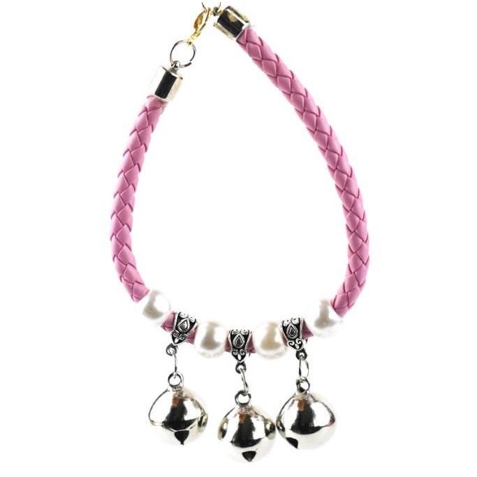 Vòng Cổ 3 Chuông Cho Chó Mèo , vòng cổ nhiều màu sắc cho thú cưng  (Màu ngẫu nhiên)