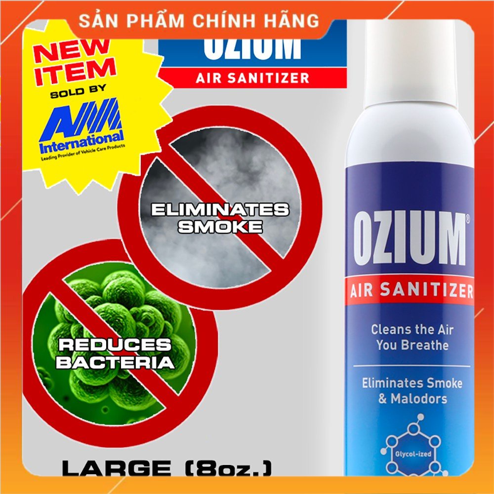Xịt khử mùi kháng khuẩn ô tô Ozium 8.0 oz (250 ml) Original