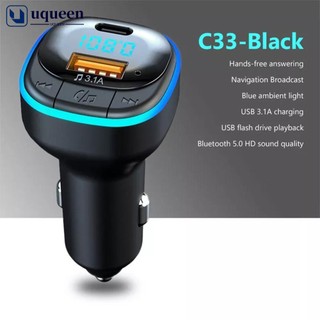 Củ sạc nhanh usb type c 5.0 kết nối bluetooth 5.0 cho điện thoại / máy nghe nhạc mp3 c33 k5o9