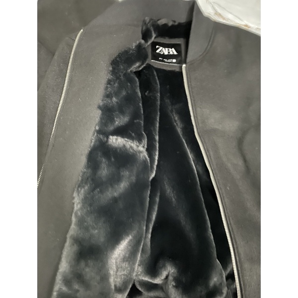 Bomber dạ lót lông zara vợt sale