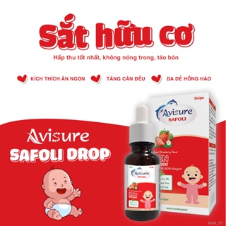 Sắt hữu cơ cho bé Avisure Safoli Drop 20ml80 ngày - 10ml40 ngày