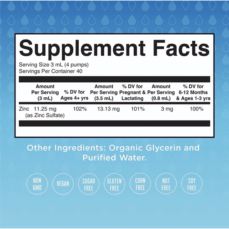 [Mẫu mới] Kẽm dạng lỏng thuần chay hữu cơ Organic cho cả gia đình ZinC Mary Ruth's 120ml USA