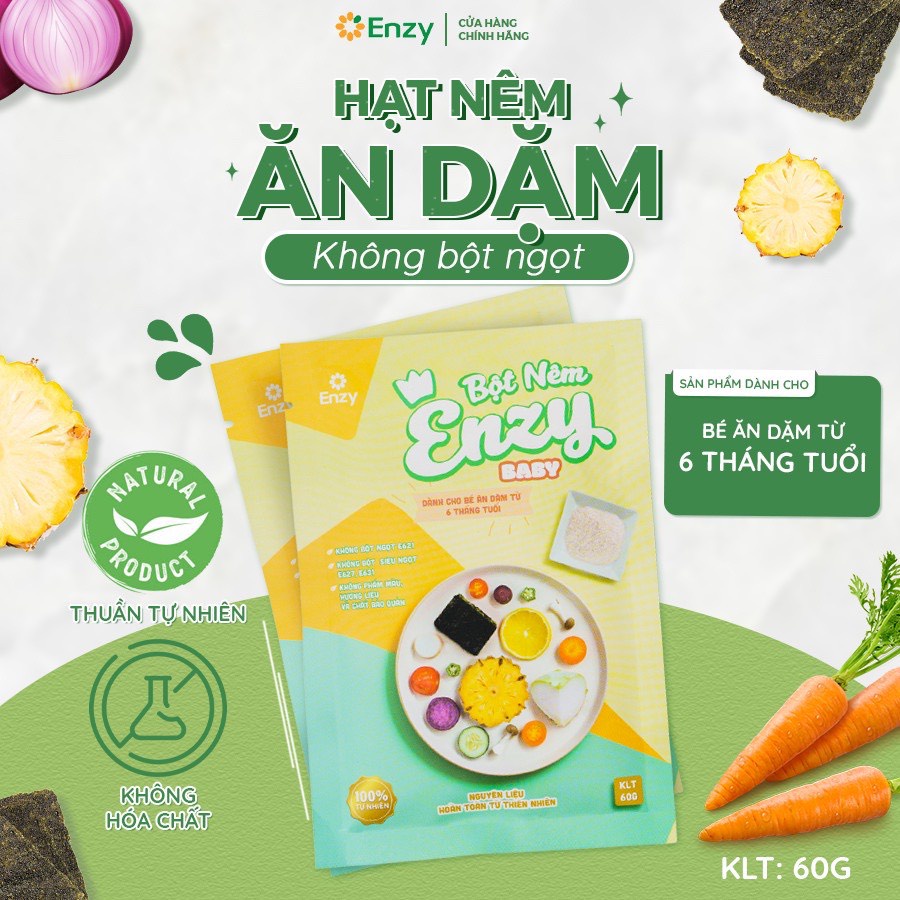 Hạt Nêm Cho Bé Enzy Food gói 60g