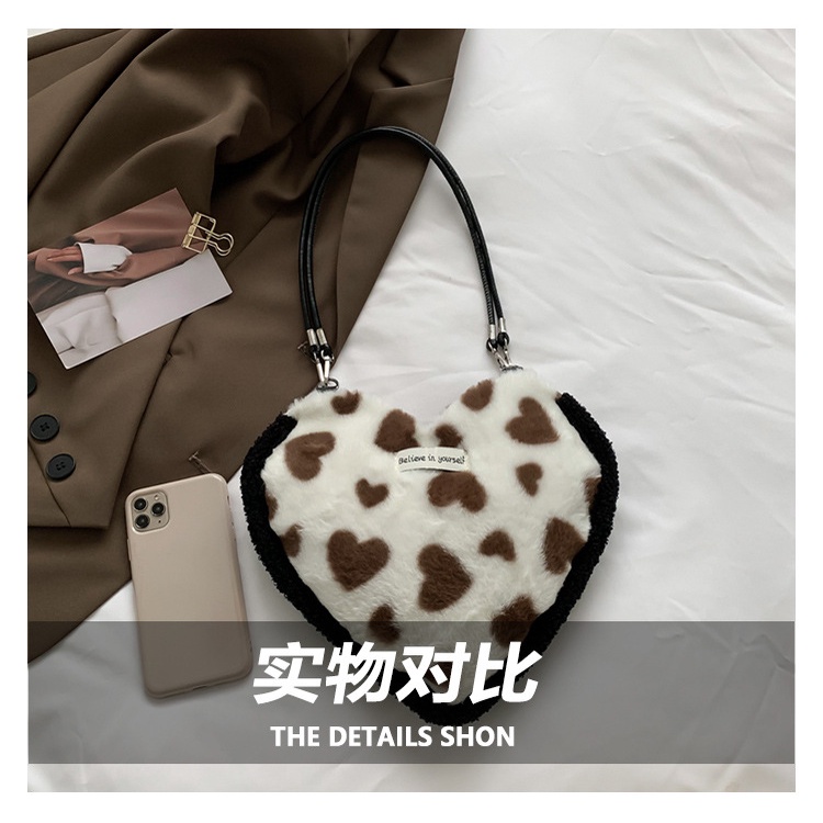 Túi Đeo JASMIN NOIR Chéo Vai Hình Trái Tim Đơn Giản Dành Cho Nữ