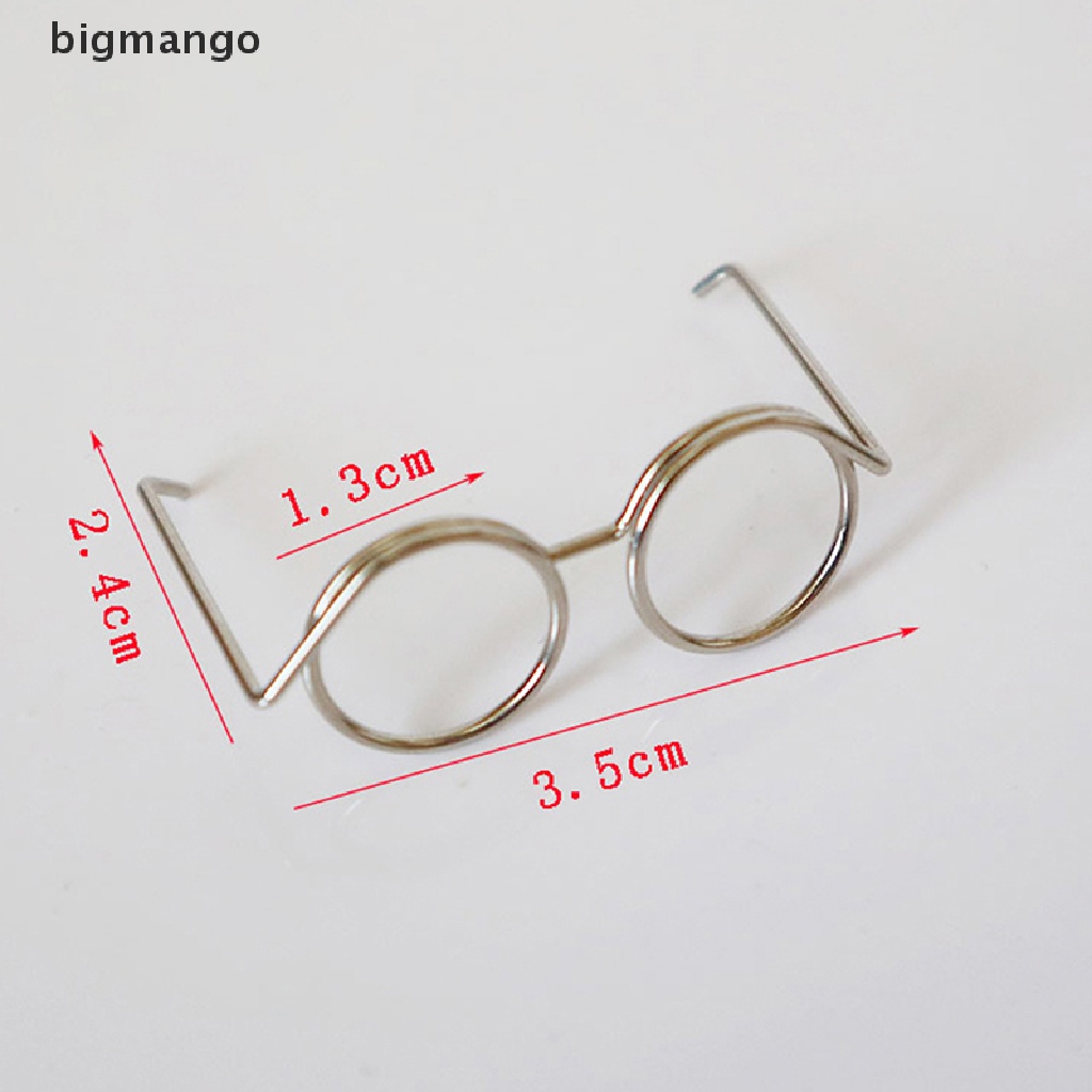 Kính Mắt Gọng Nhựa 3.5cm Trang Trí Nhà Búp Bê