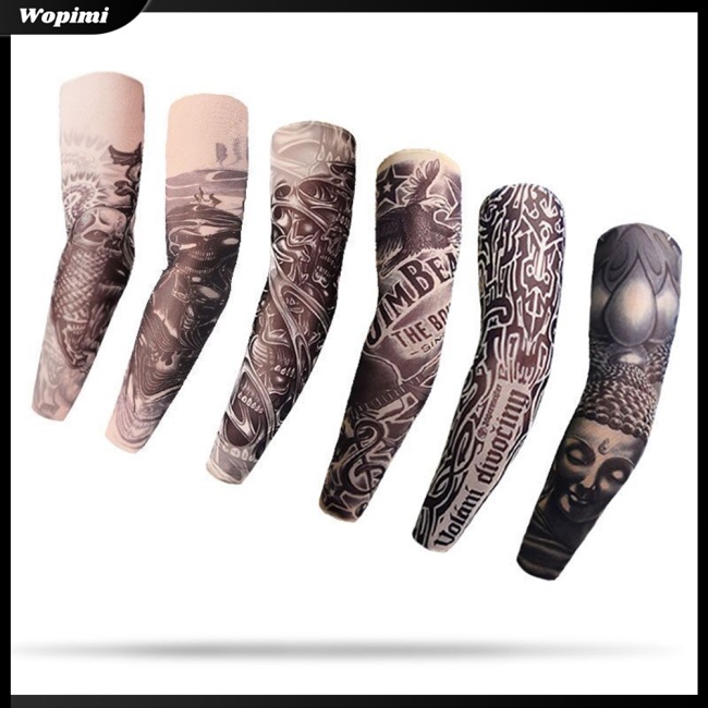 Mf Găng Cánh Tay Chống Nắng Tia Uv Thoáng Khí Hình Xăm Dành Cho Chạy Bộ Câu Cá /