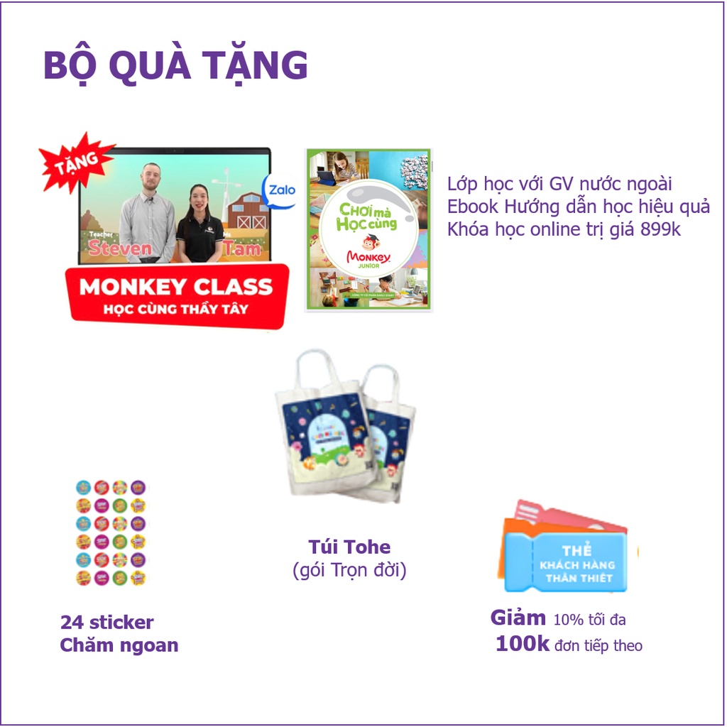 Vmonkey 1 năm - Toàn quốc [E-voucher]- Voucher Mã học phần mềm đọc tiếng Việt