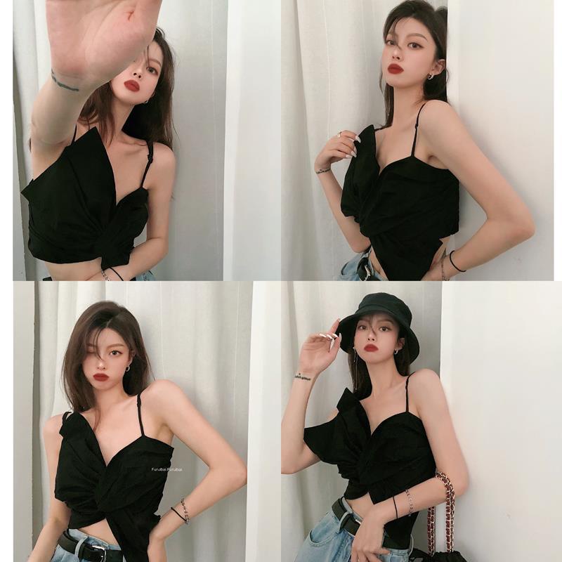 Áo Hai Dây Thắt Nơ Phong Cách Pháp Thời Trang Mùa Hè Cho Nữ