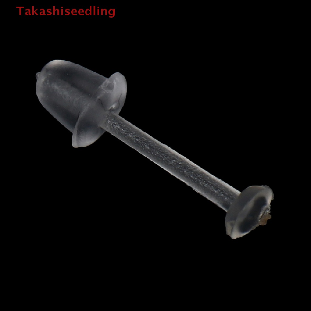 (Takashiseedling) Set 100 Bông Tai Nhựa Trong Suốt Và Sau Tai