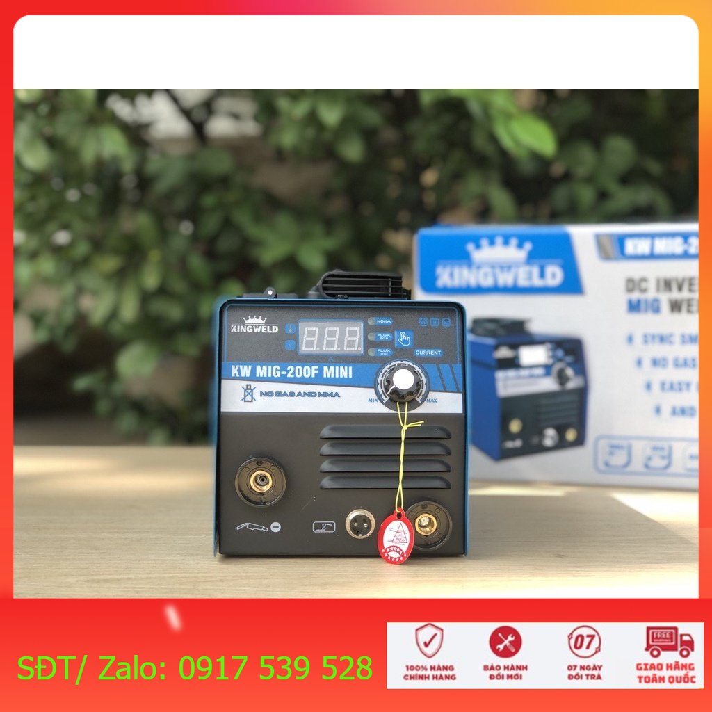 Máy hàn Mig 2 Chức Năng Kingweld KW MIG 200F MINI. Hàng Mới 100%