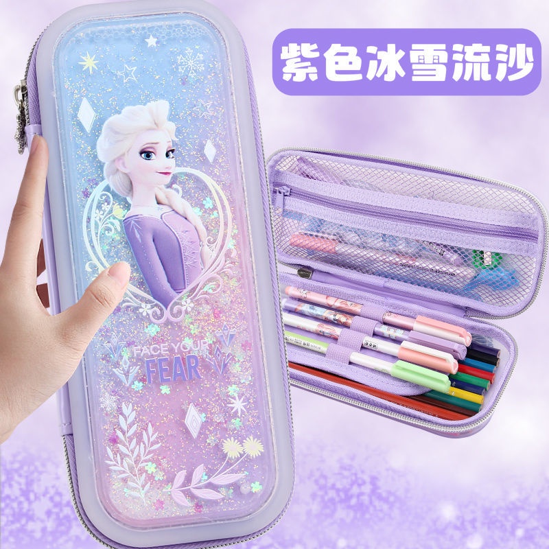 Túi Đựng Bút Chì In Hình Công Chúa Elsa 2023 R6XN Lấp Lánh Phong Cách Disney Đơn Giản Dành Cho Học Sinh Tiểu Học 2023