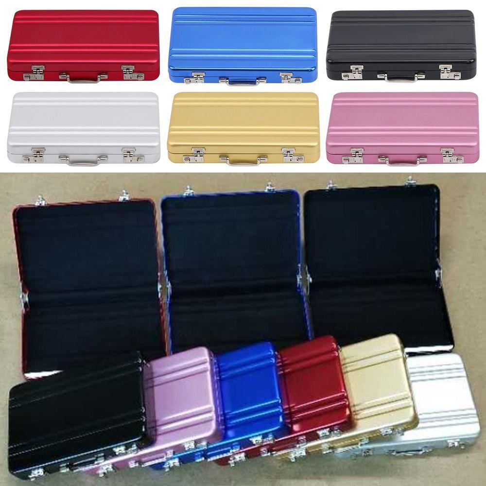 LET Hộp Đựng Thẻ / Trang Sức Mini Bằng Hợp Kim Nhôm Ốp