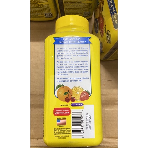 Kẹo Dẻo L'il Critters Gummies Vites 300V - USA🇺🇸