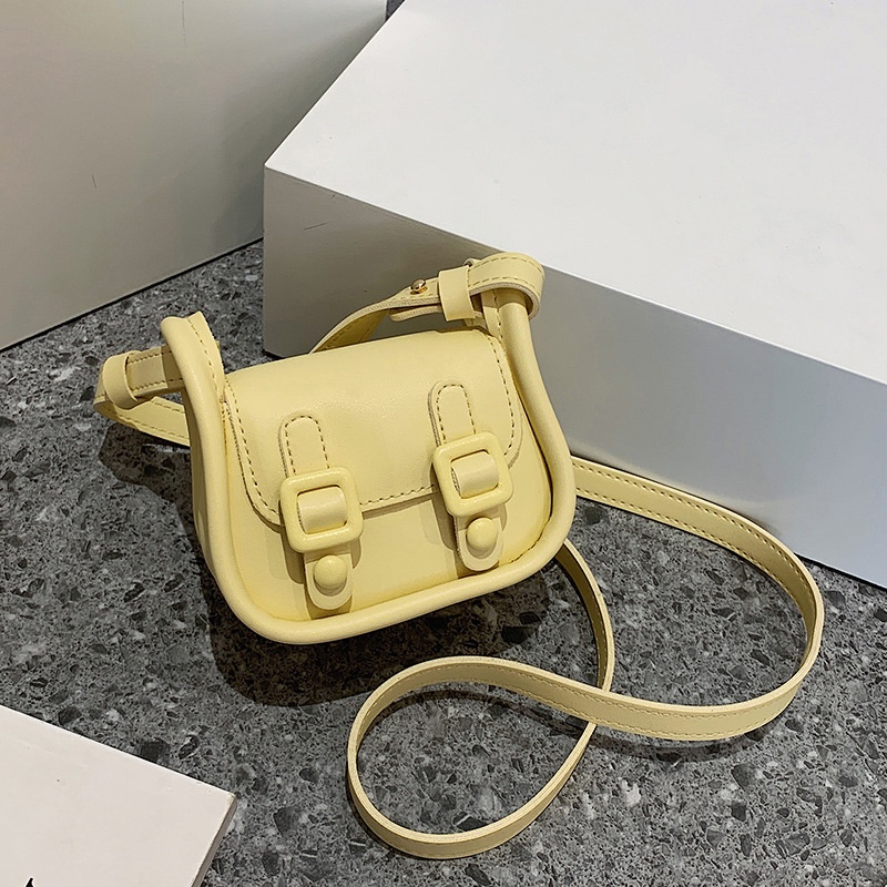 Túi Đeo Chéo Hình Vuông Nhỏ Màu Tương Phản Thời Trang Pháp Cho Nữ