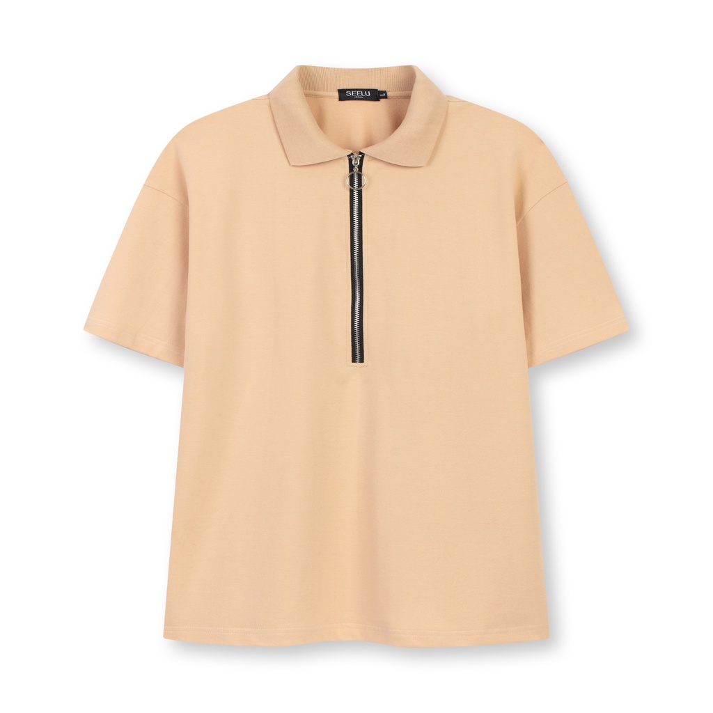 Áo thun POLO UNISEX Nam, Nữ SEELU vải cá sấu Cotton, chống nhăn, thoáng mát - Khóa basic